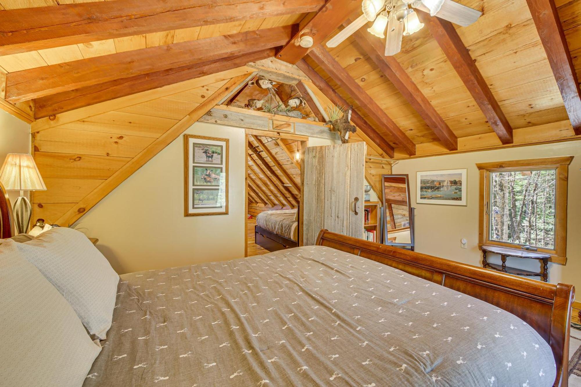 Rustic Searsport Cabin Loft And Sunroom On 10 Acres Eksteriør billede