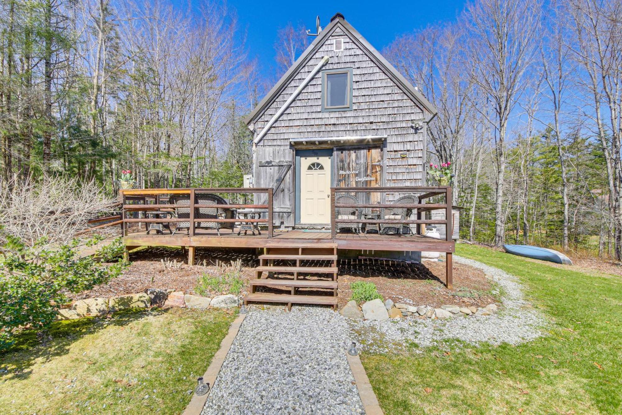 Rustic Searsport Cabin Loft And Sunroom On 10 Acres Eksteriør billede