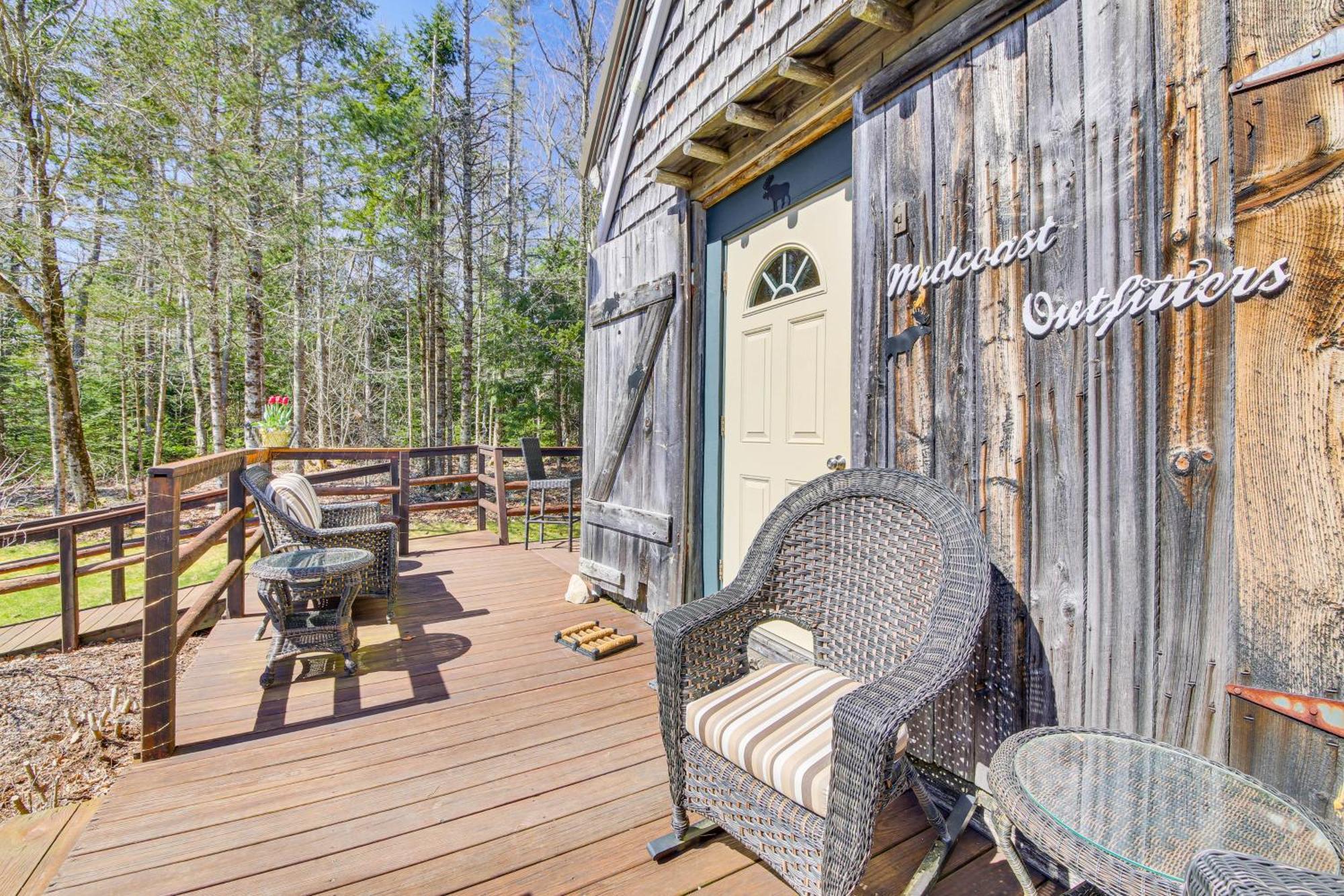 Rustic Searsport Cabin Loft And Sunroom On 10 Acres Eksteriør billede