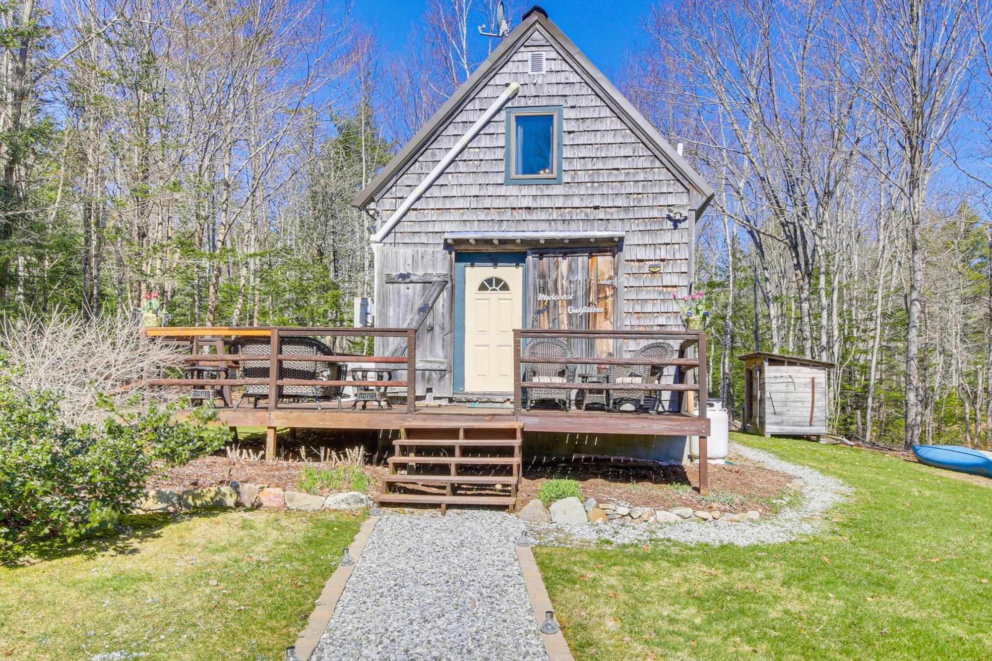 Rustic Searsport Cabin Loft And Sunroom On 10 Acres Eksteriør billede